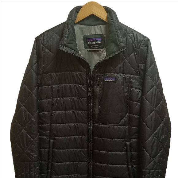 ❄️PATAGONIA "RADALIE" DARK GRAY LONG QUILTED PUFFER WOMEN'S PARKA COAT - Picture 3 of 13